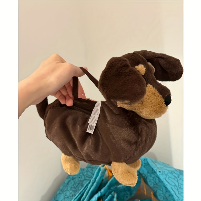 2024 New Year Gift Birthday Gift Wiener Dog Soft Toy Satchel Temu