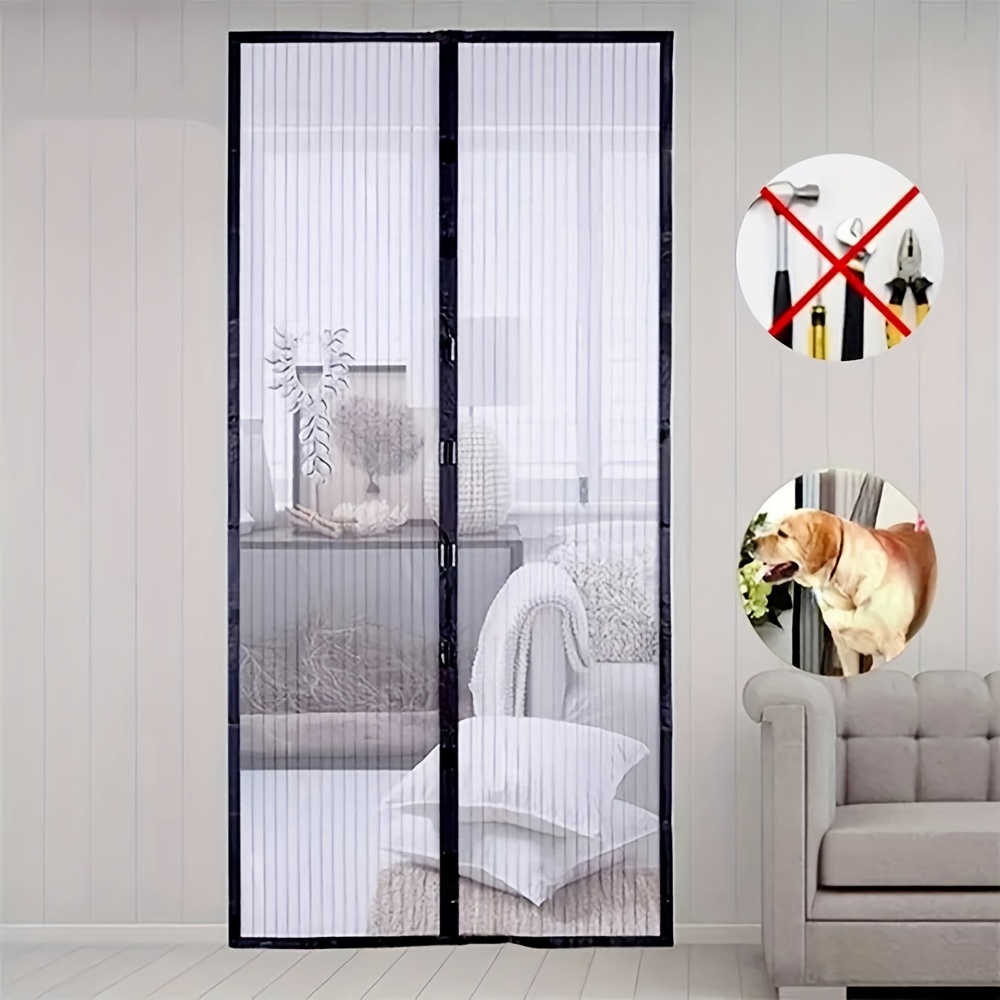Écran magnétique anti-insectes, rideau de porte fenêtre, protection de la  maison, rideau de fenêtre anti-moustiques d'intérieur - AliExpress