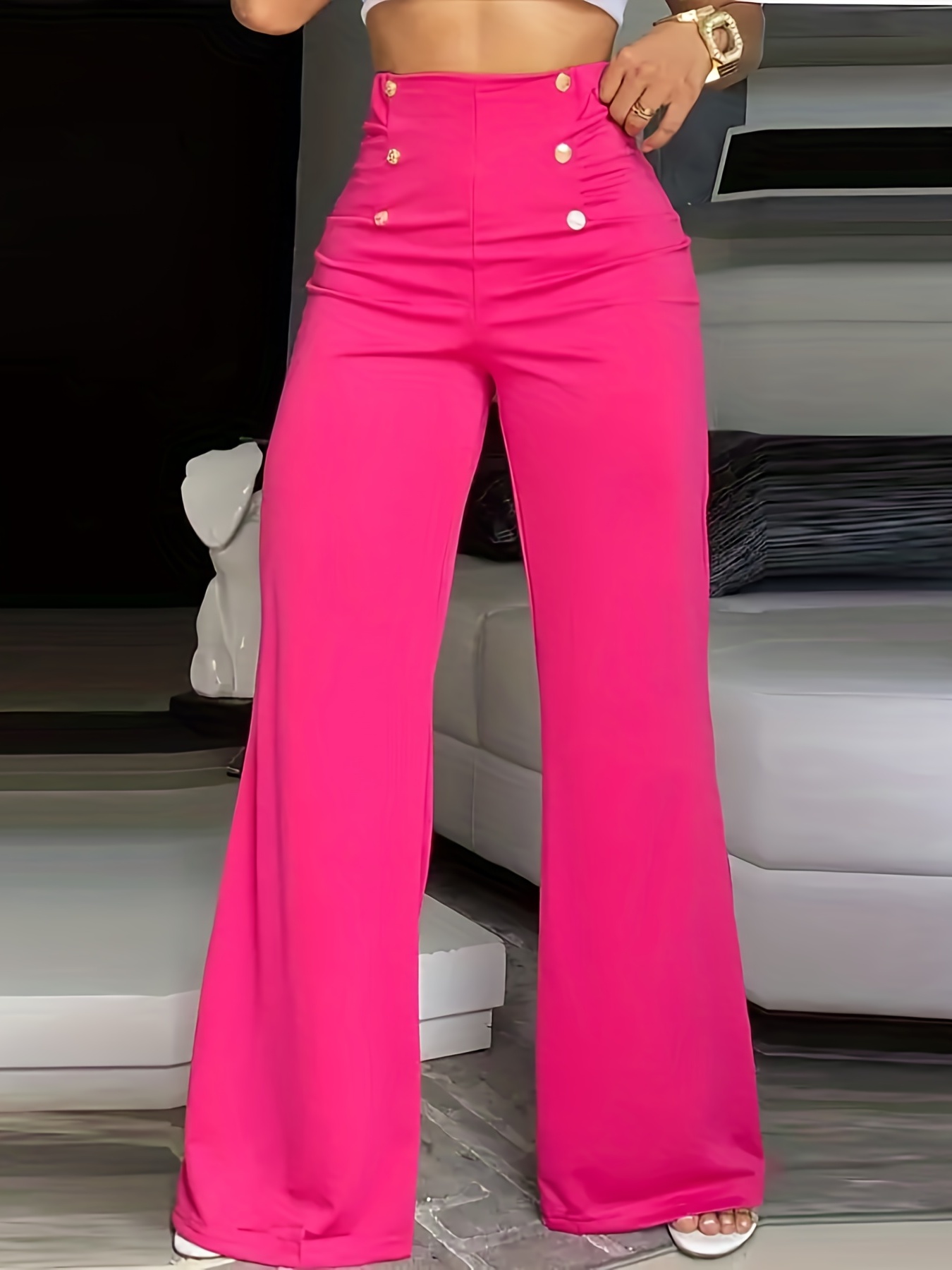 Pantalon Rosa - Temu