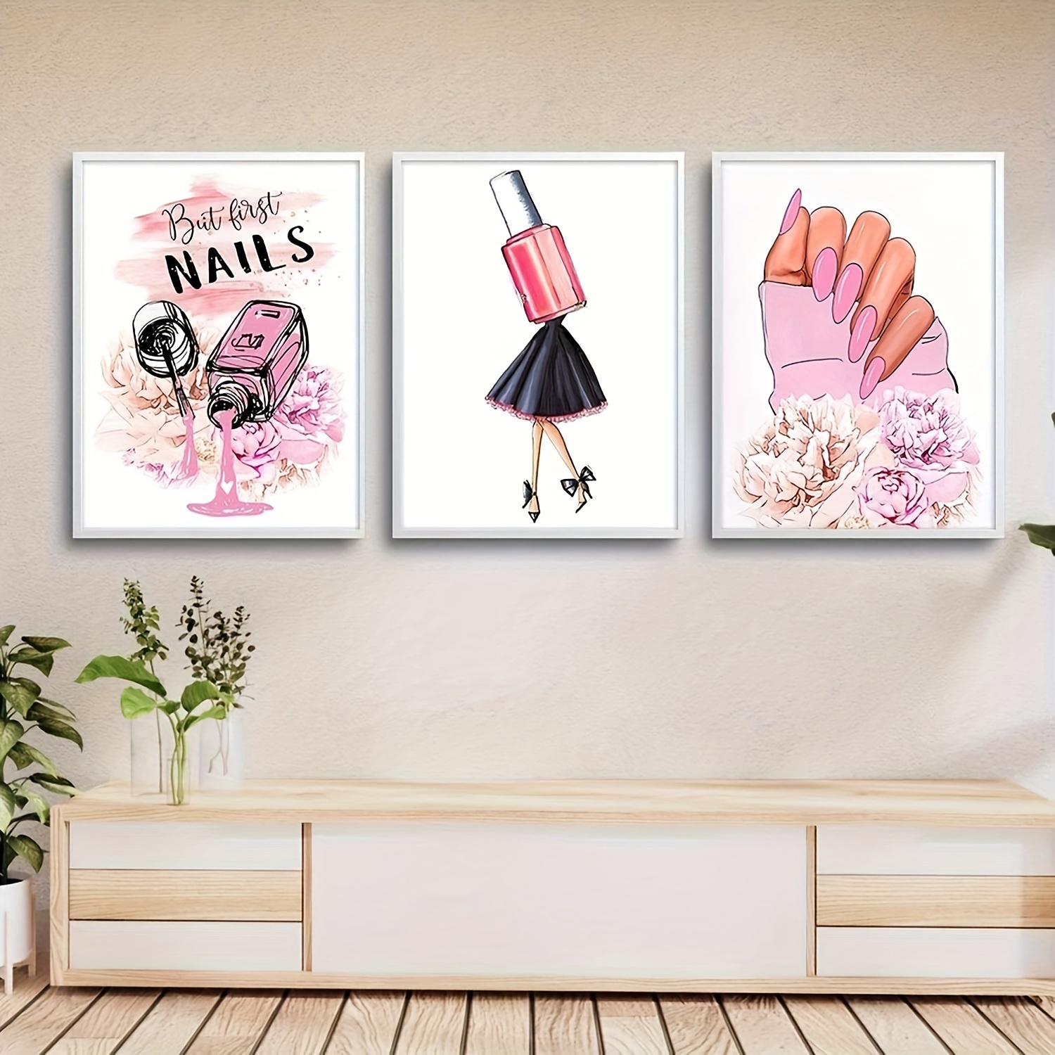  Fashion Canvas Wall Art Print Shoes and white bag