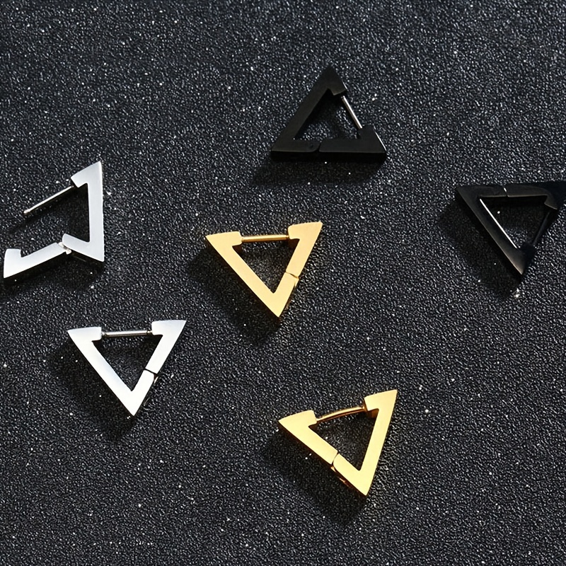 Stainless Steel Triangle Earring