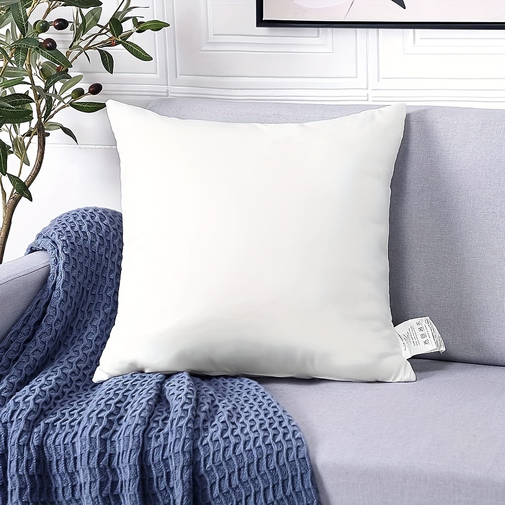 White Pillow Inserts, Square Cushion Inner Soft Fluffy Cushion White  Decorative Pillow Inserts, Bed Pillow For Bedroom Dorm Room - Temu