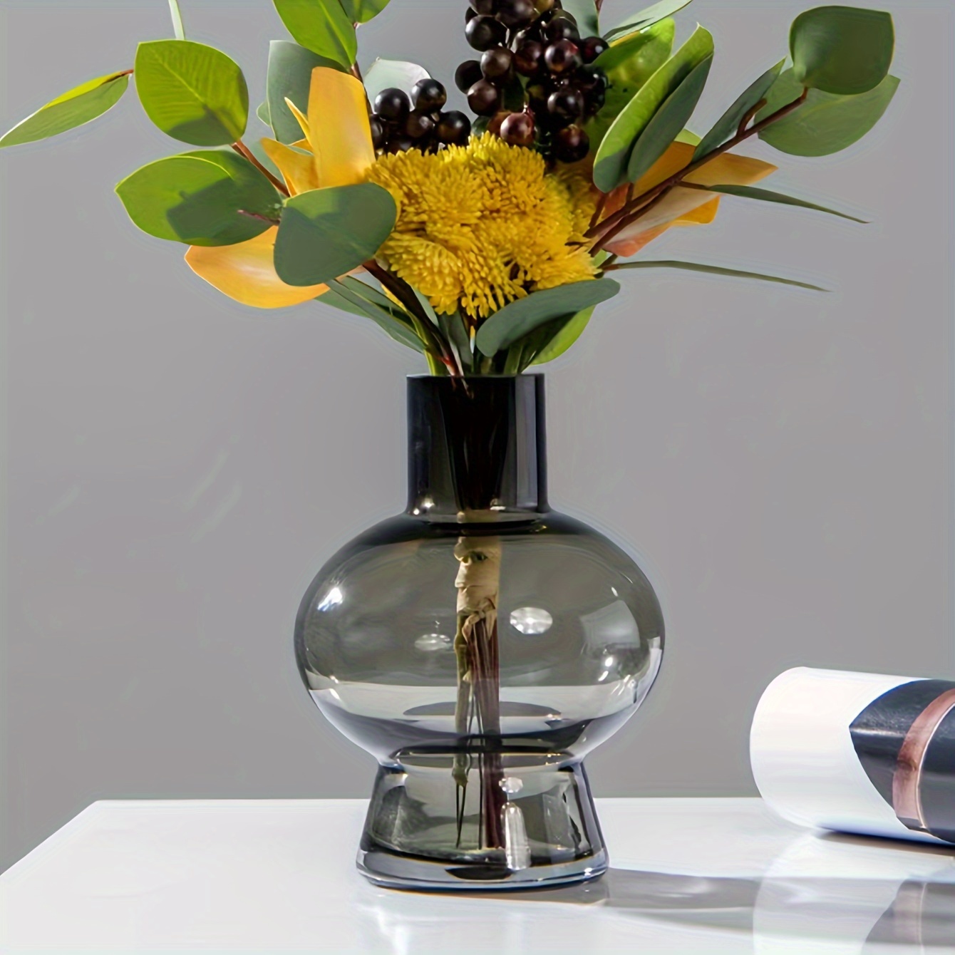 1 pezzo Vaso di fiori vetro
