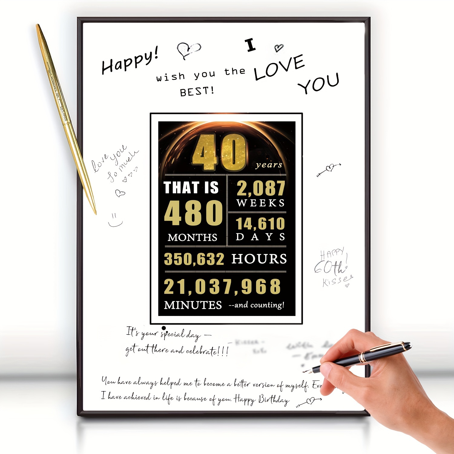El libro de visitas de mis 60 años: Decoración para celebrar una fiesta de  60 cumpleaños – Regalo para hombre y mujer - 60 años - Libro de firmas para