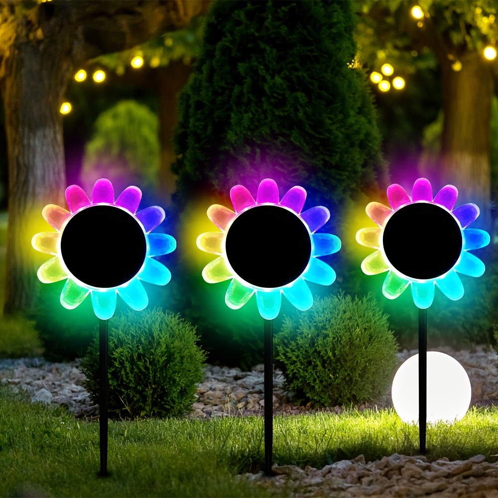 1pc Floating Pool Lights Solar Outdoor Sunflower Lights, Amphibious  Waterproof Floating Pond LED Night Lamps For Garden, Pool, Fountain, Pond,  Backyar