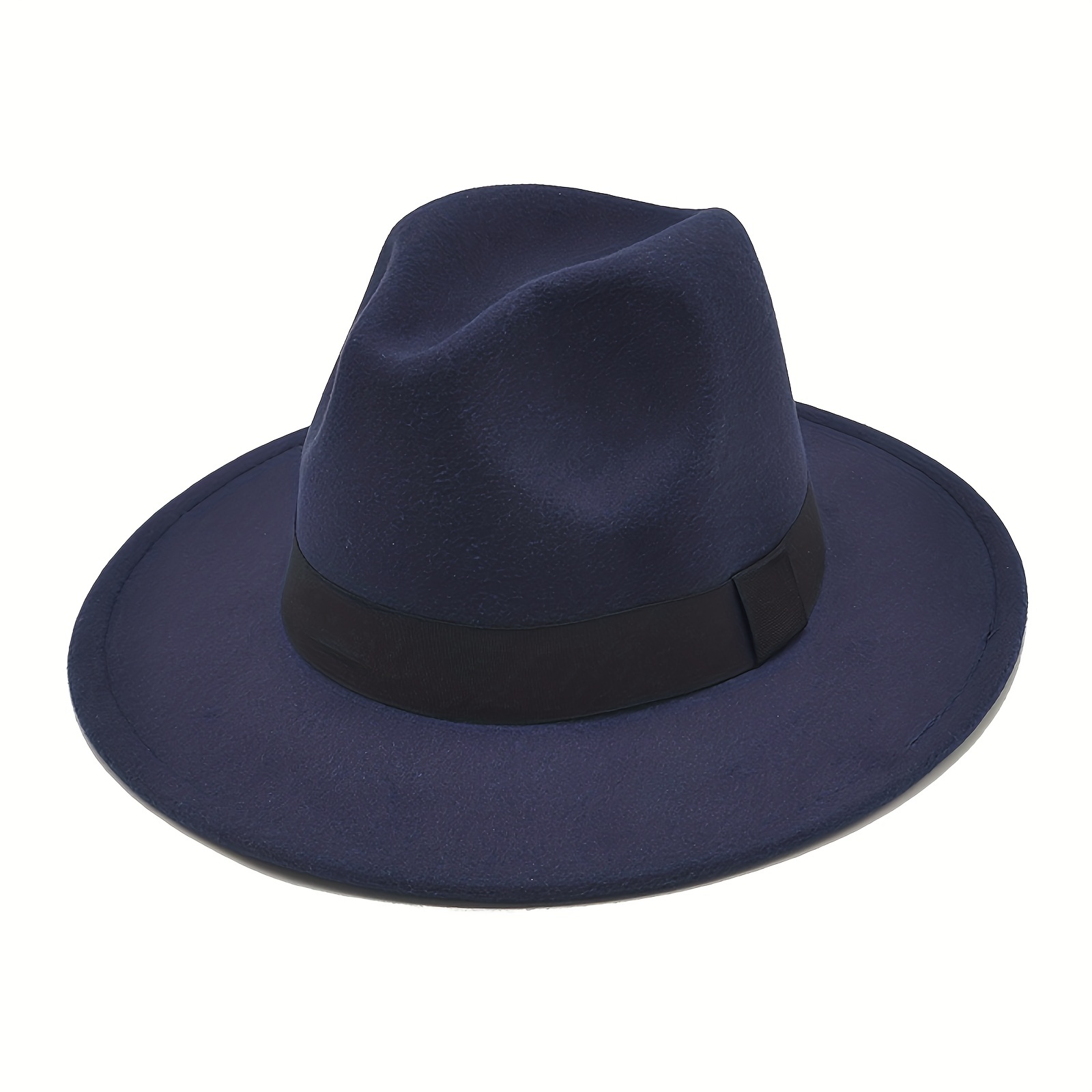 1pc Wide Brim Fedora Hats Mens Womens Felt Fedora Hats Hat Band Ideal  Choice Gifts, Save Clearance Deals