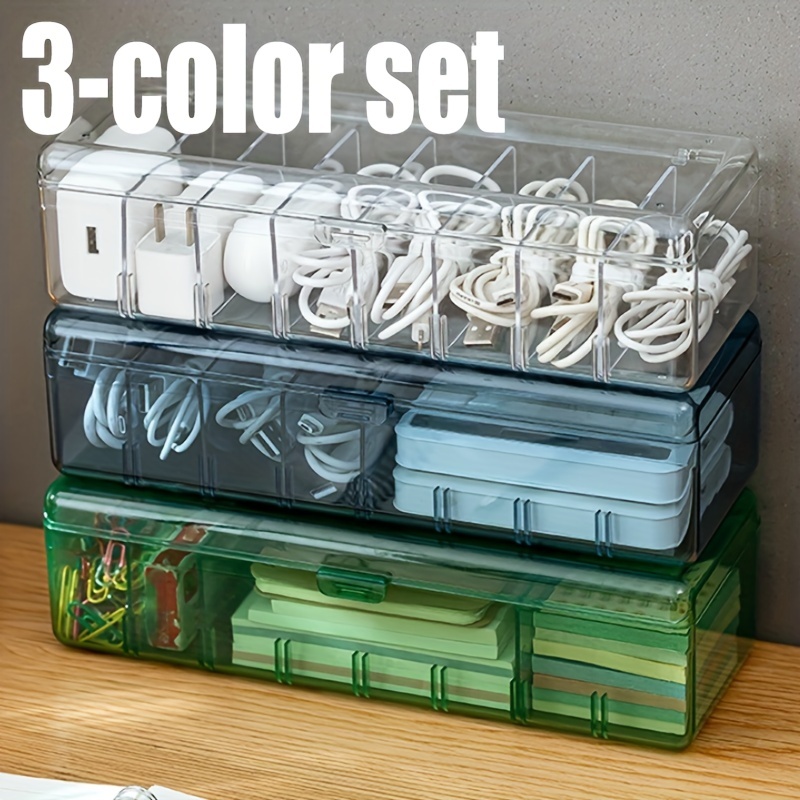 Clear Cord Storage Organizers Electronics Organizer Compartment