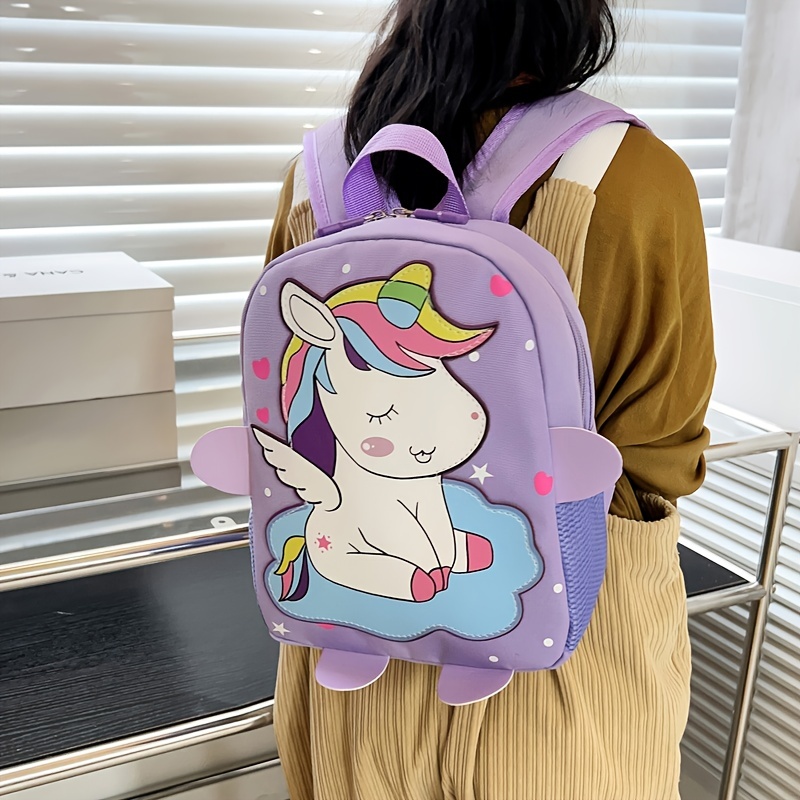 Kids Backpack Unicorn Dinosaur Pattern School Bag