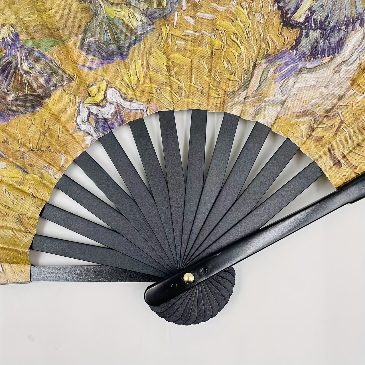 1PC Elegant Printing Hand Fan Landscape Printed Folding Fan Dancing Performance Cheongsam Dressing Accessories details 11