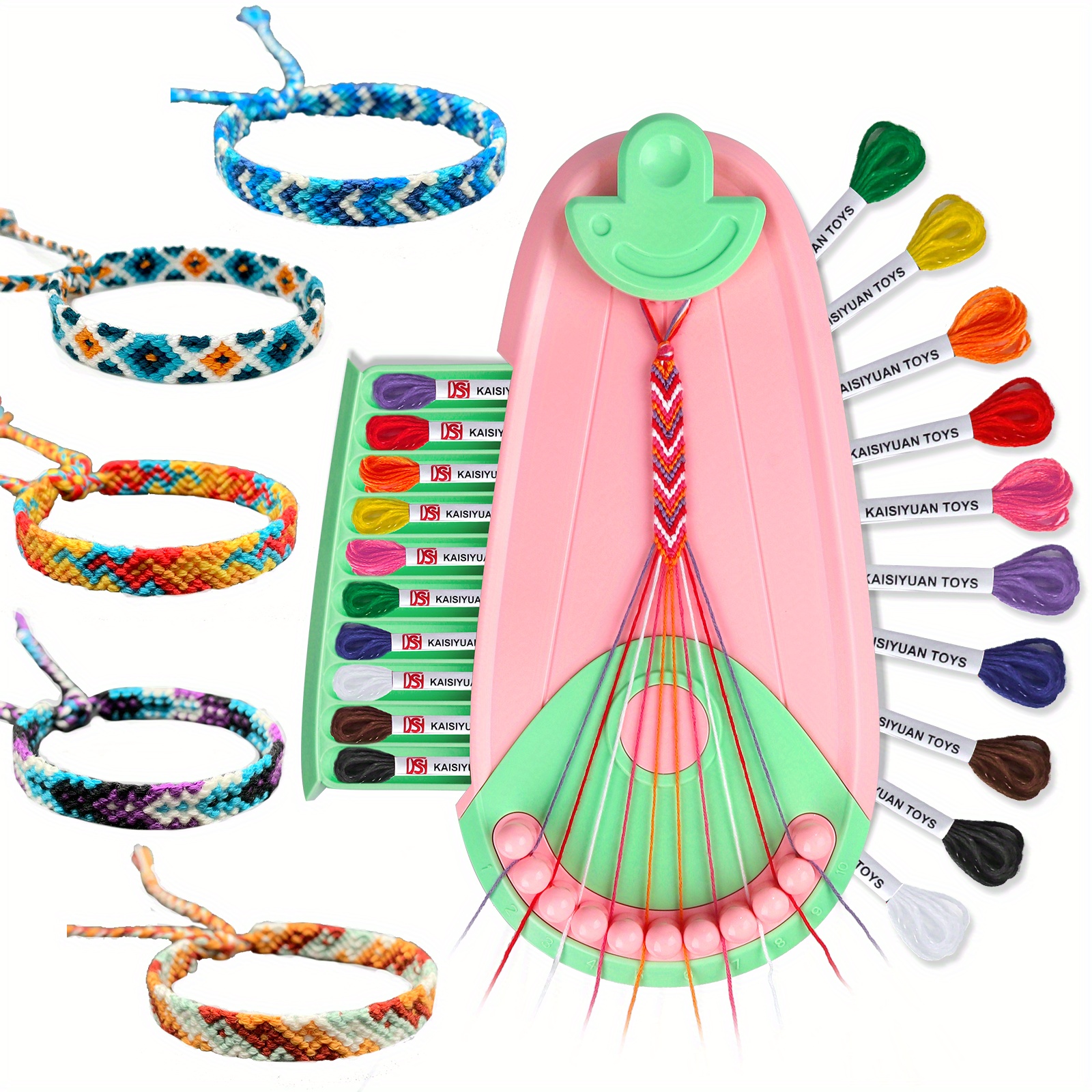 Friendship Bracelet Making Kit Toys 20 Pre cut Threads Makes - Temu  Philippines