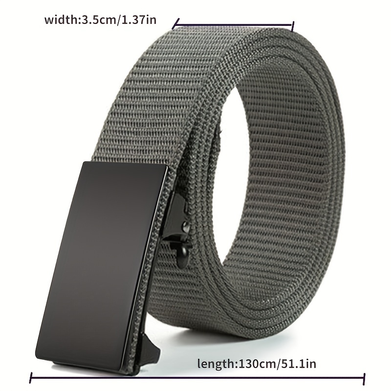 Mens Nylon Automatic Buckle Belt Mens Invisible Belt Casual And Fashion  Belt, Check Out Today's Deals Now