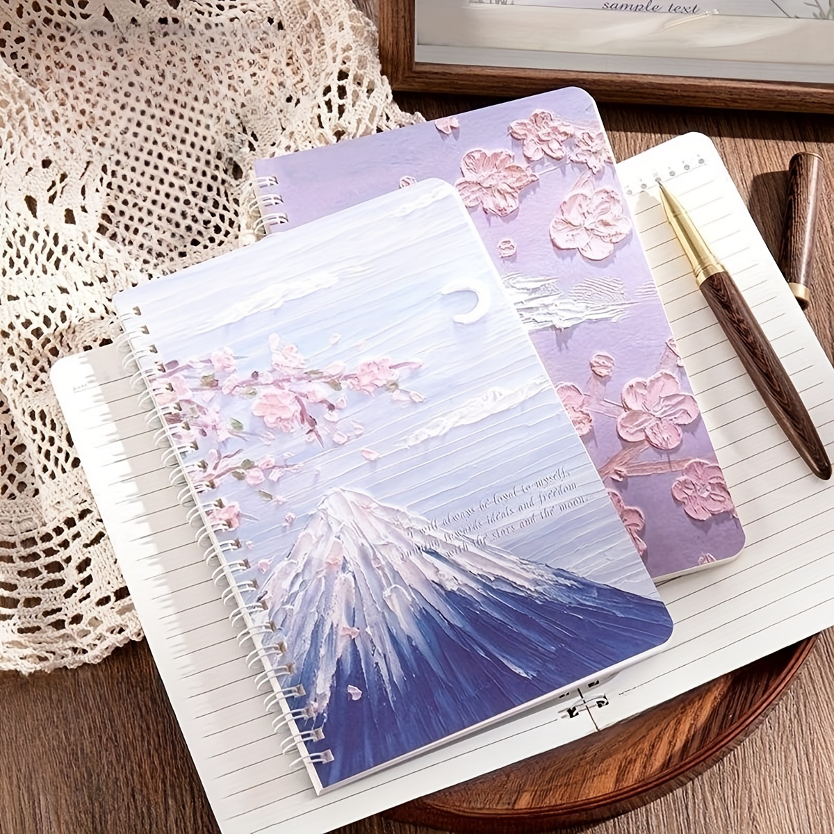 A5 Coil Book Creative Landscape Oil Painting Art Notebook - Temu