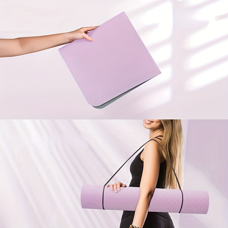 Portable Non slip Yoga Mat Small Size Tpe Material Shock - Temu