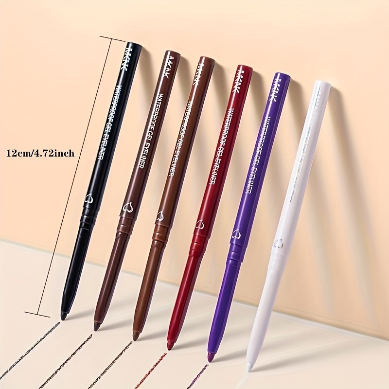 Waterproof Red Brown Eyeliner Pen Matte Long Lasting Makeup