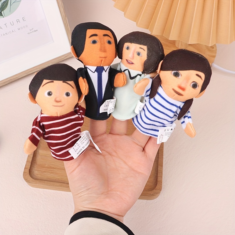 Family Member Hand Puppet Plush Toy Cartoon Characters - Temu
