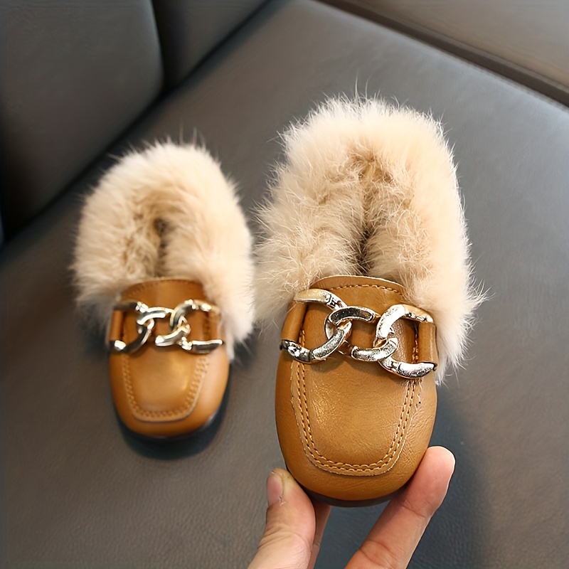 Fur clearance loafer slippers