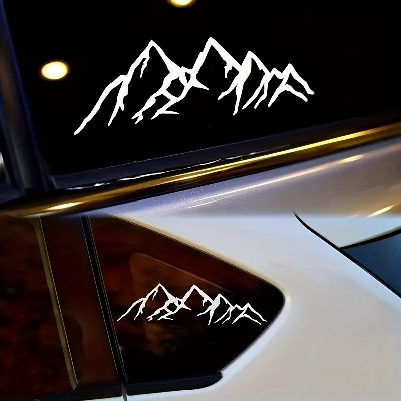 Mountain Decals Car Sticker White Window Graphics Bumper - Temu