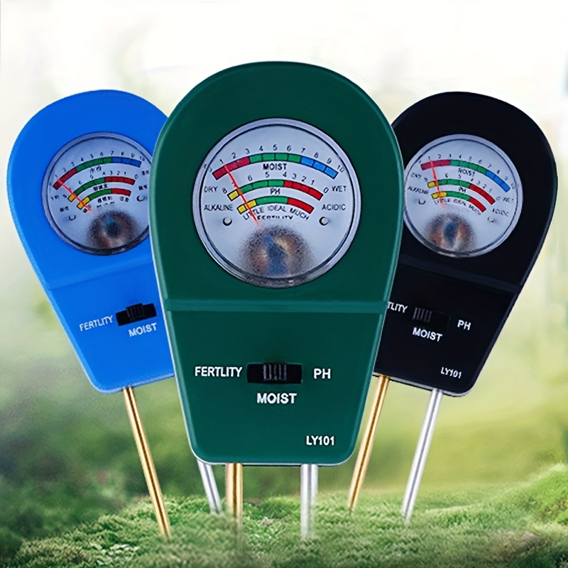 

1pc 3 In 1 Soil Tester, Soil Moisture/fertility/ph Test, Soil Moisture Meter Sensor, Soil Test Kit For Garden, Farm, Plant, Outdoor, Indoor, Lawn Use, No Battery