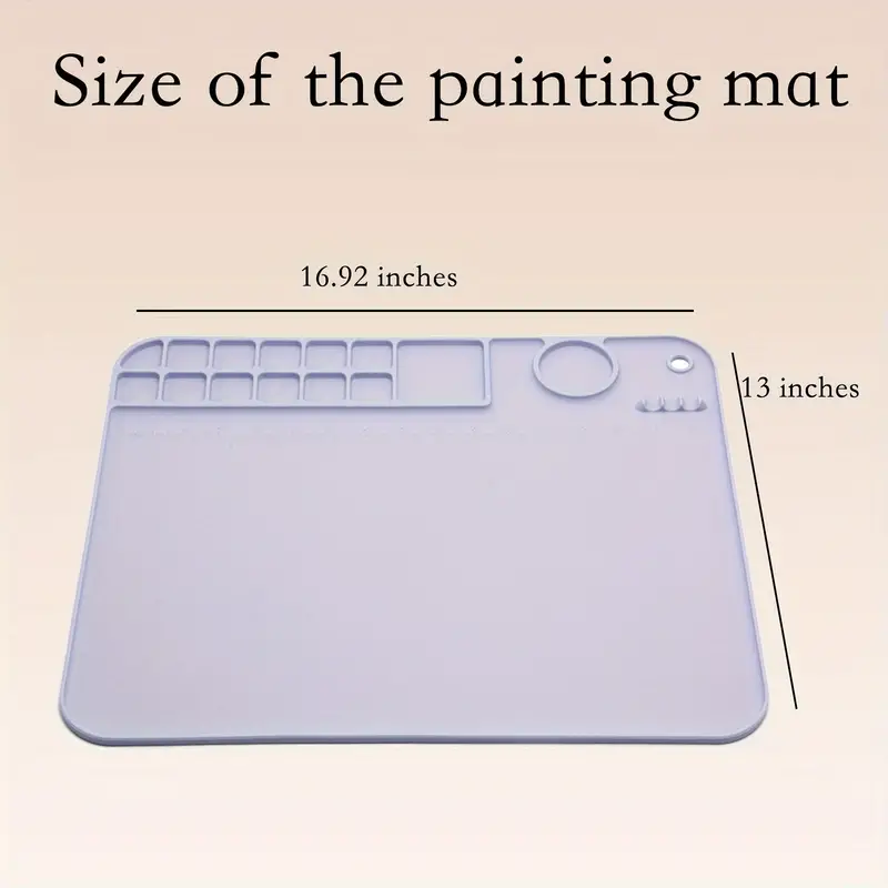 Silicone Painting Mat For Artist, 16.92×13 Silicone Art Paint Mat Silicone  Craft Mat For Creator, Resin Casting And More