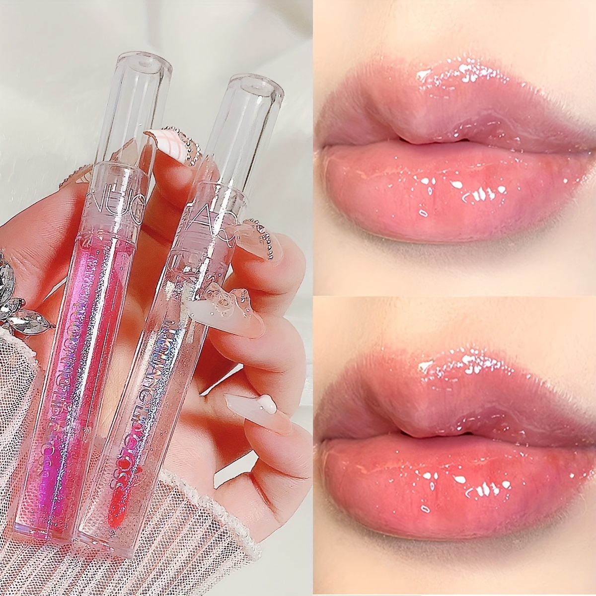 Labial Lip Gloss Bálsamo Oil C/glitter Brillante De Labios
