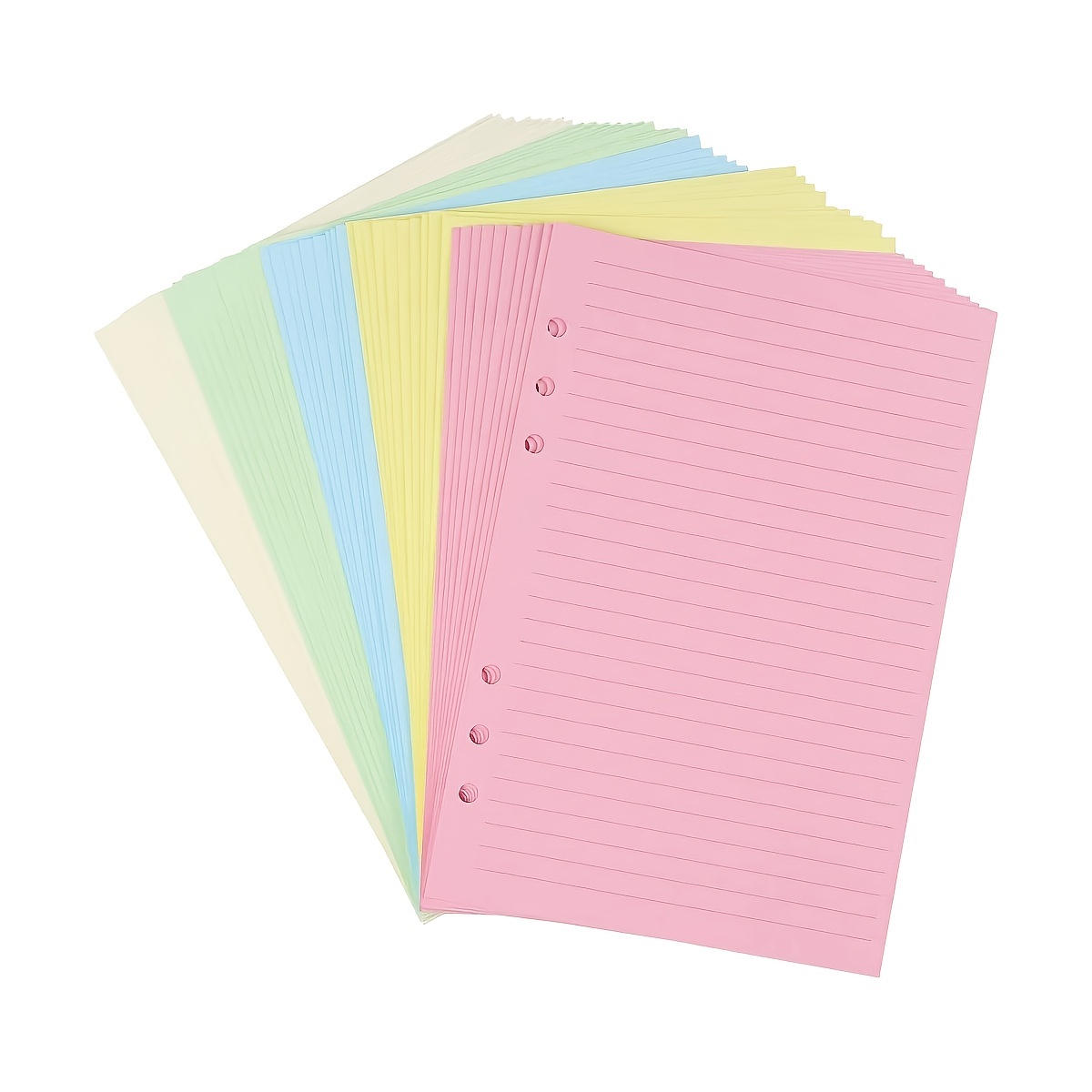 200 Pages A5 Colorful Refill Paper [5 Colors] Thick - Temu