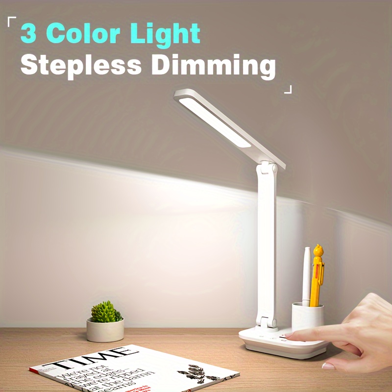 1 lampe de bureau LED avec chargeur sans fil lampe de table - Temu Canada