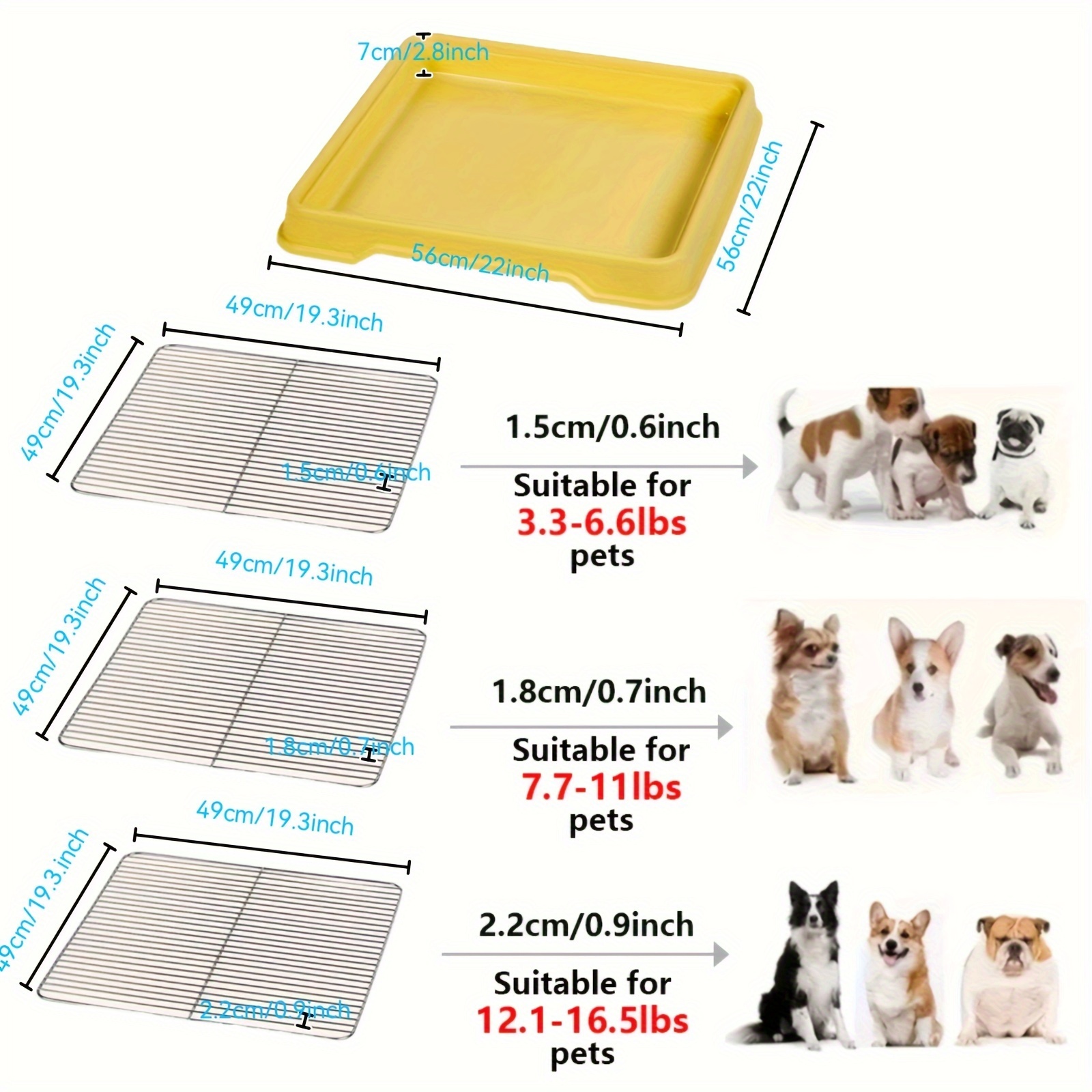 Plastic Tray for Indoor Dog Potty