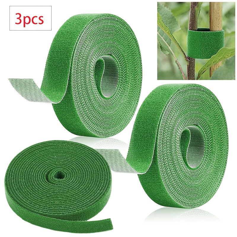 Plant Ties - With Velcro Closure - Resealable - Perforated to Tear Off -  Stable and Weatherproof - Plant Support - Fixing Band - Velcro Cable Ties
