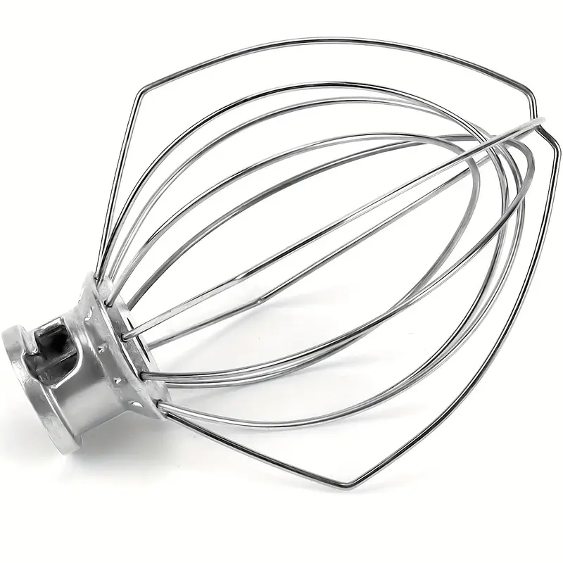 Kn256ww Stainless Steel Whisk Attachment For Kitchenaid 6 Qt Bowl