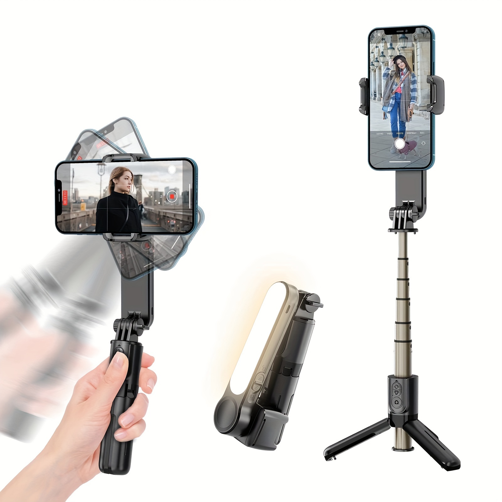 Hohem iSteady Q Estabilizador de movil, Seguimiento Facial Palo Selfie  Estabilizador, 4-en-1 Gimbal Movil Palo para Selfies con Control Remoto  Bluetooth, Rotación de 360°, Gimbal para iPhone y Android : :  Electrónica