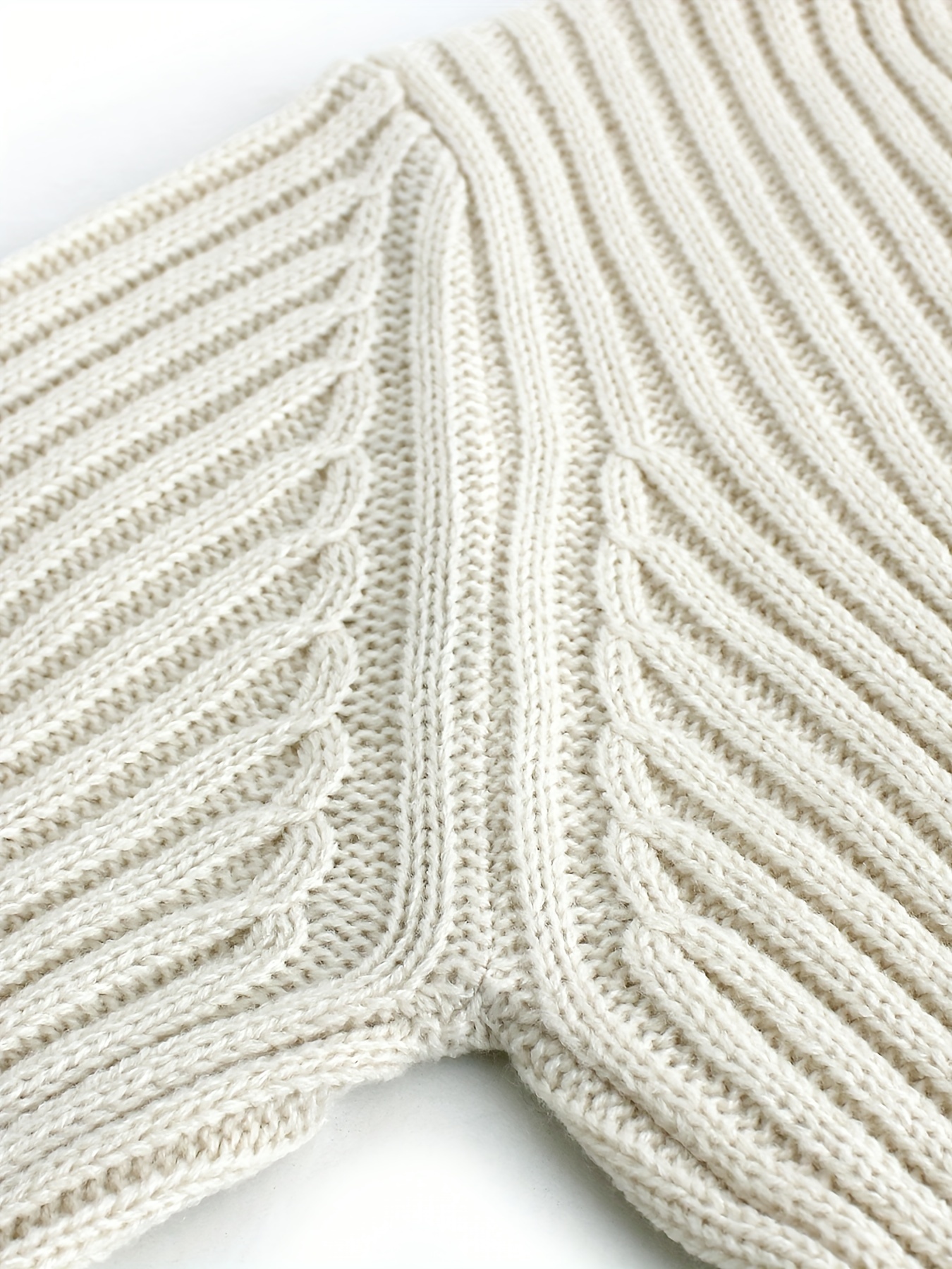 Asymmetrical Cropped Turtleneck Sweater Zephyr