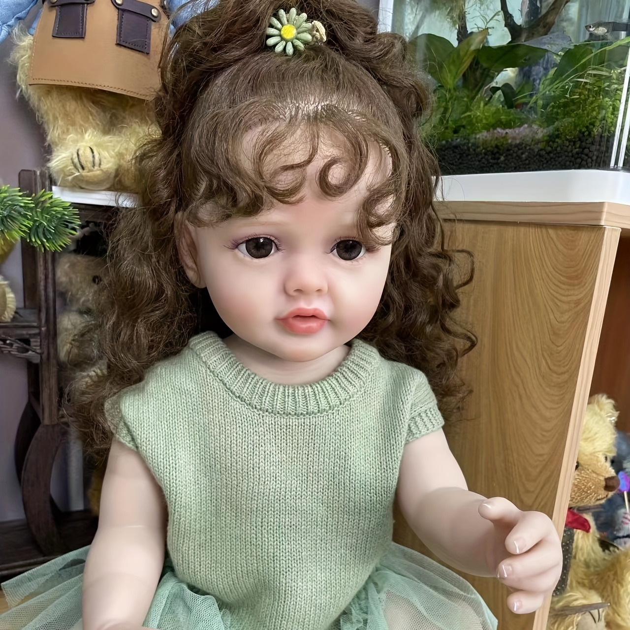 Renaissance bébé poupée poupée jouet enfant poupée nouveau-né fille cadeau  55 cm
