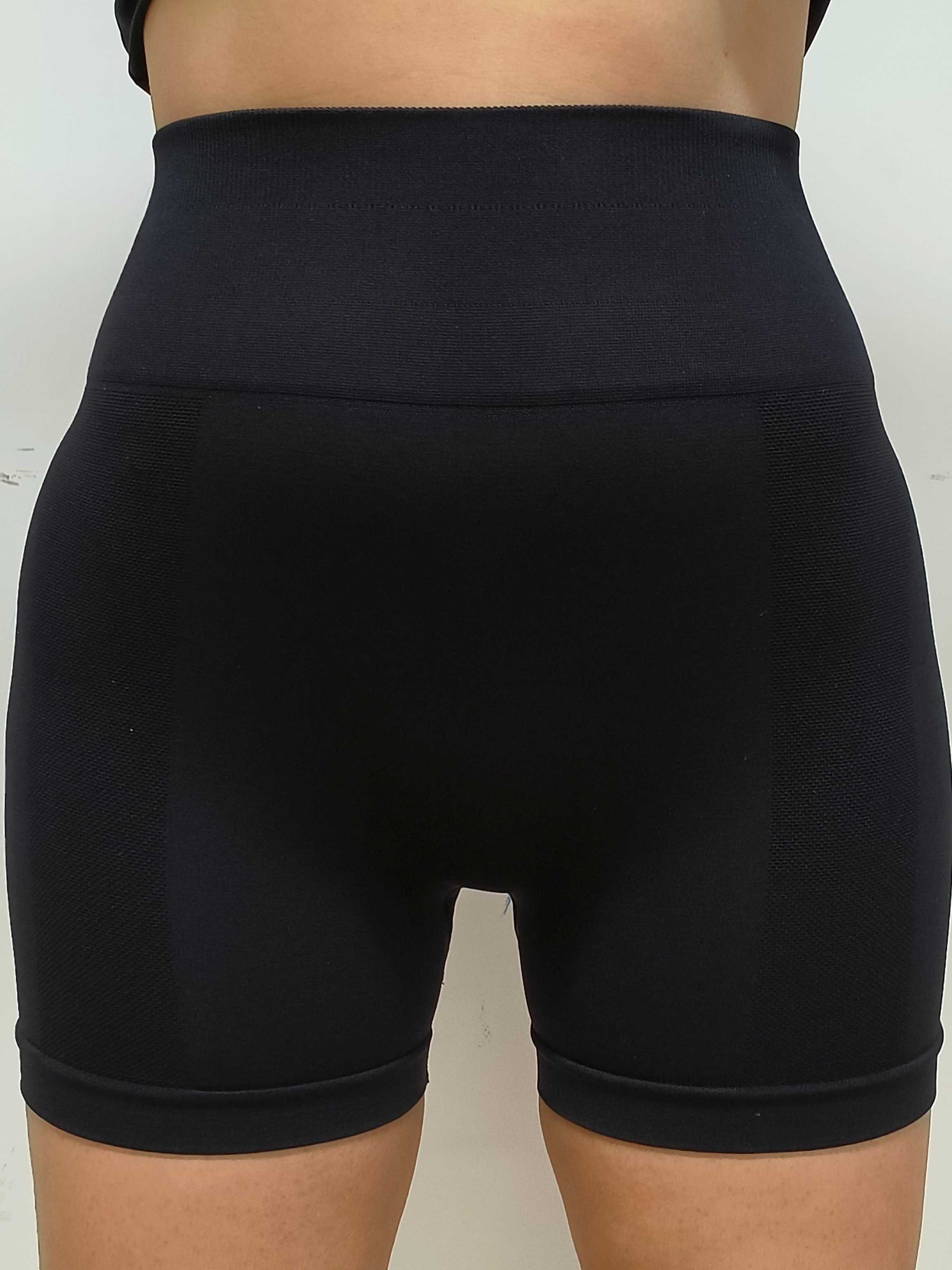 Black Seamless High Waist Yoga Shorts Butt Lifting Quick - Temu
