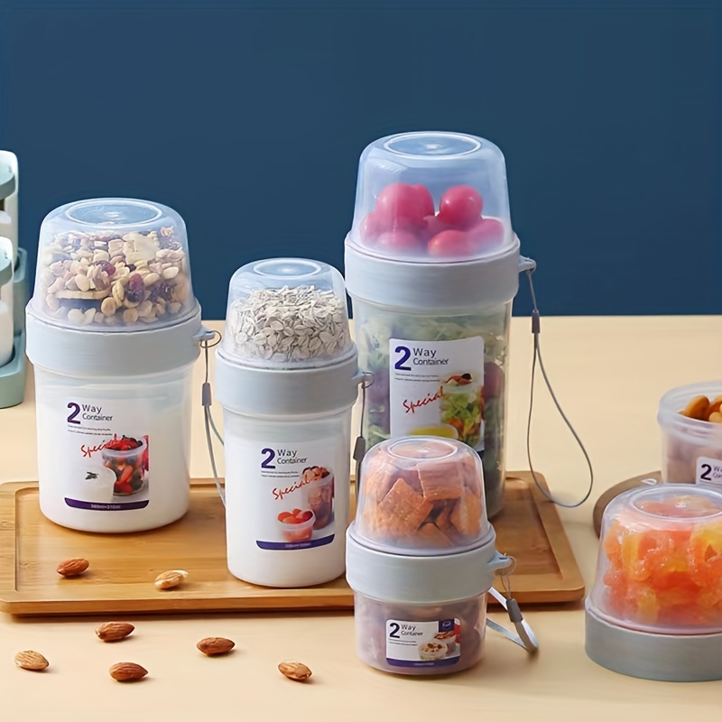 Upgrade Your Breakfast Routine With This Airtight, Double-sealed,  Multi-purpose Food Storage Container! - Temu