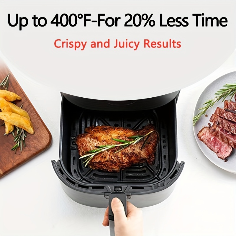 Mini Air Fryer, 67.63oz/2.1Qt Manual Air Fryer Oven And 5-in-1 Multicooker  With Removable Nonstick And Dishwasher Safe Crisping Tray And Basket, 900 W