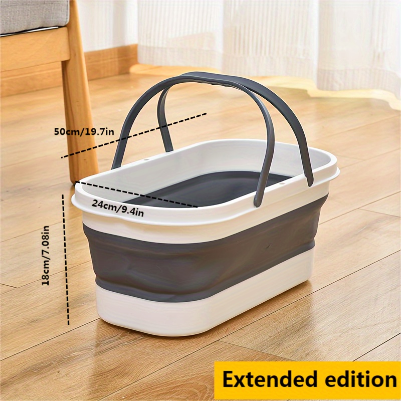 Flat Mop Cleaning Bucket with Handle Collapsible Mop Bucket