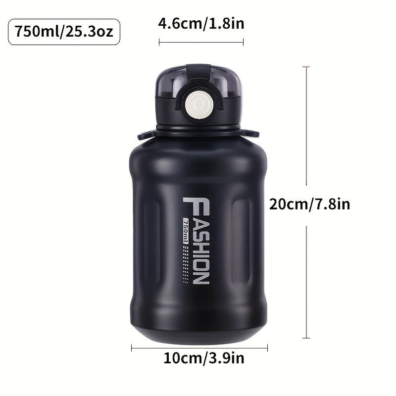 750ml Water Bottle Outdoor Portable Portable Sports Bottle Large