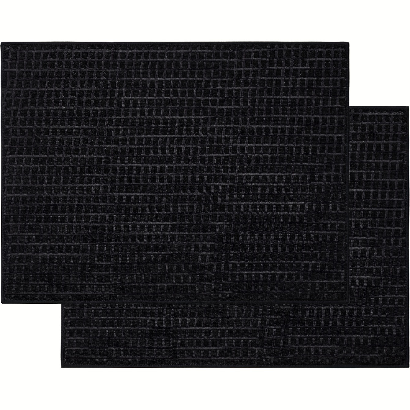 Black Plaid Dish Drying Mat Soft Microfiber Draining Pad - Temu