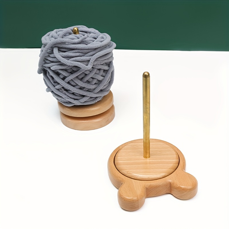 Crochet Yarn Winder Wooden Spinning Yarn Ball Holder And - Temu