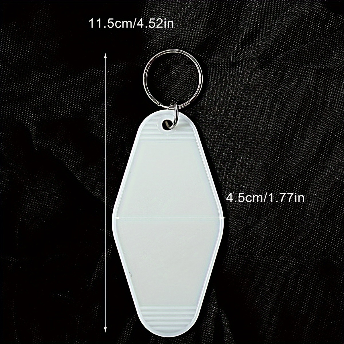 Blank Motel Hotel Keychain Acrylic Key Tags Luggage Tags Item Identifiers Markers  Travel Outdoor Accessories - Temu