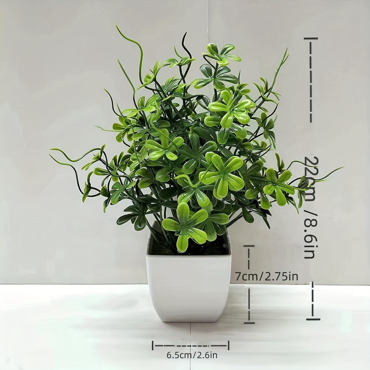 Whonline 2 plantas falsas pequeñas, mini plantas en maceta para decoración  de estantes de baño, plantas artificiales de eucalipto para decoración de