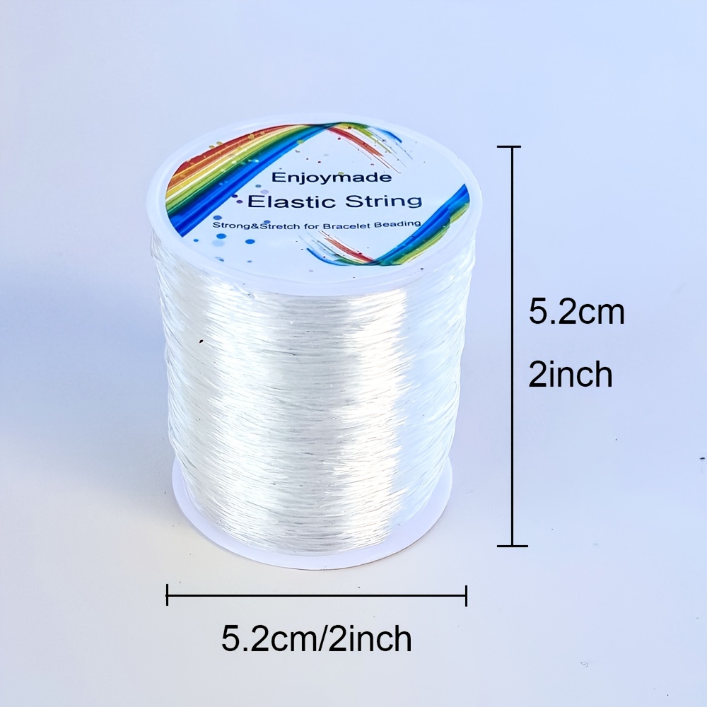 0.8mm 120m Elastic String, Stretchy Bracelet String Crystal String Bead  Cord For Bracelet, Beading And Jewelry Making