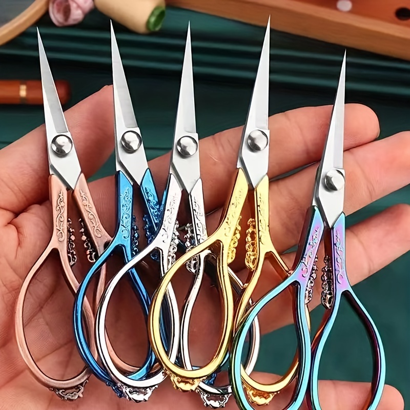 Metal Grip Tailors Sewing Yarn Spring Fishing Line Thread Scissors Cutter 