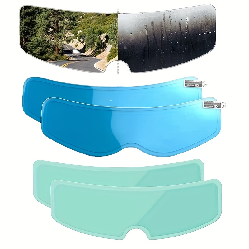 Amdohai Film de protection universel anti-buée et anti-pluie pour casque, film  anti-buée pour visière de casque, autocollant de protection pour lentille 