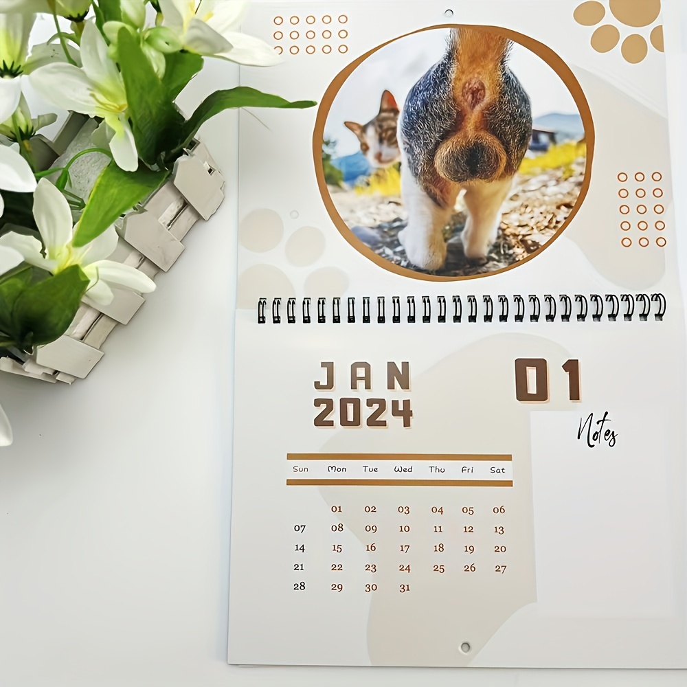 Un Anno Di Gatti Sarcastici Calendario Da Parete 2024 - Temu Italy