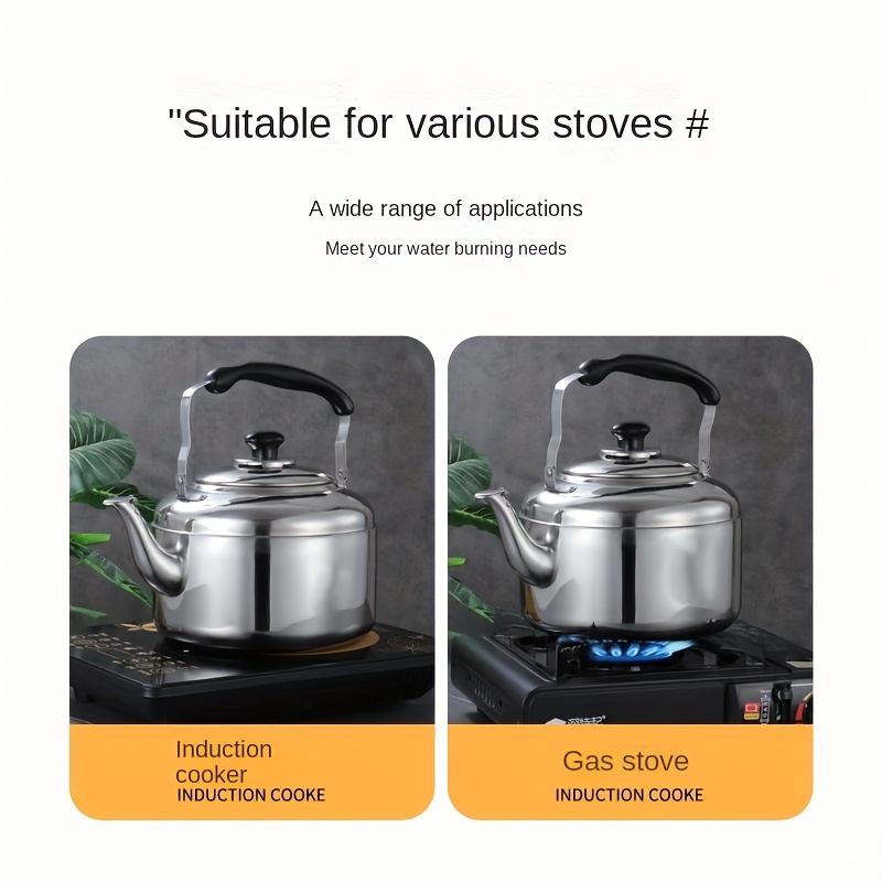 Induction Kettle Whistling Tea Kettle Camping Kettles Large Capacity  Aluminum Stove Top Kettle Teapot for Boiling Water for Home Kitchens for  Stove
