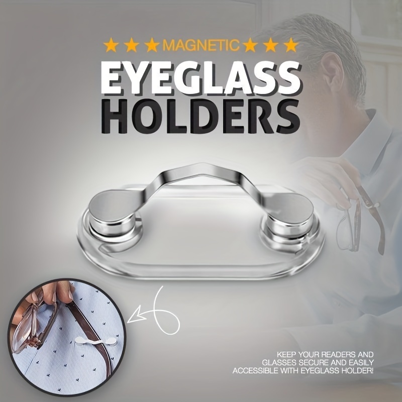 3pcs Badge Storage Rack Magnetic Eyeglass Holder Men Women