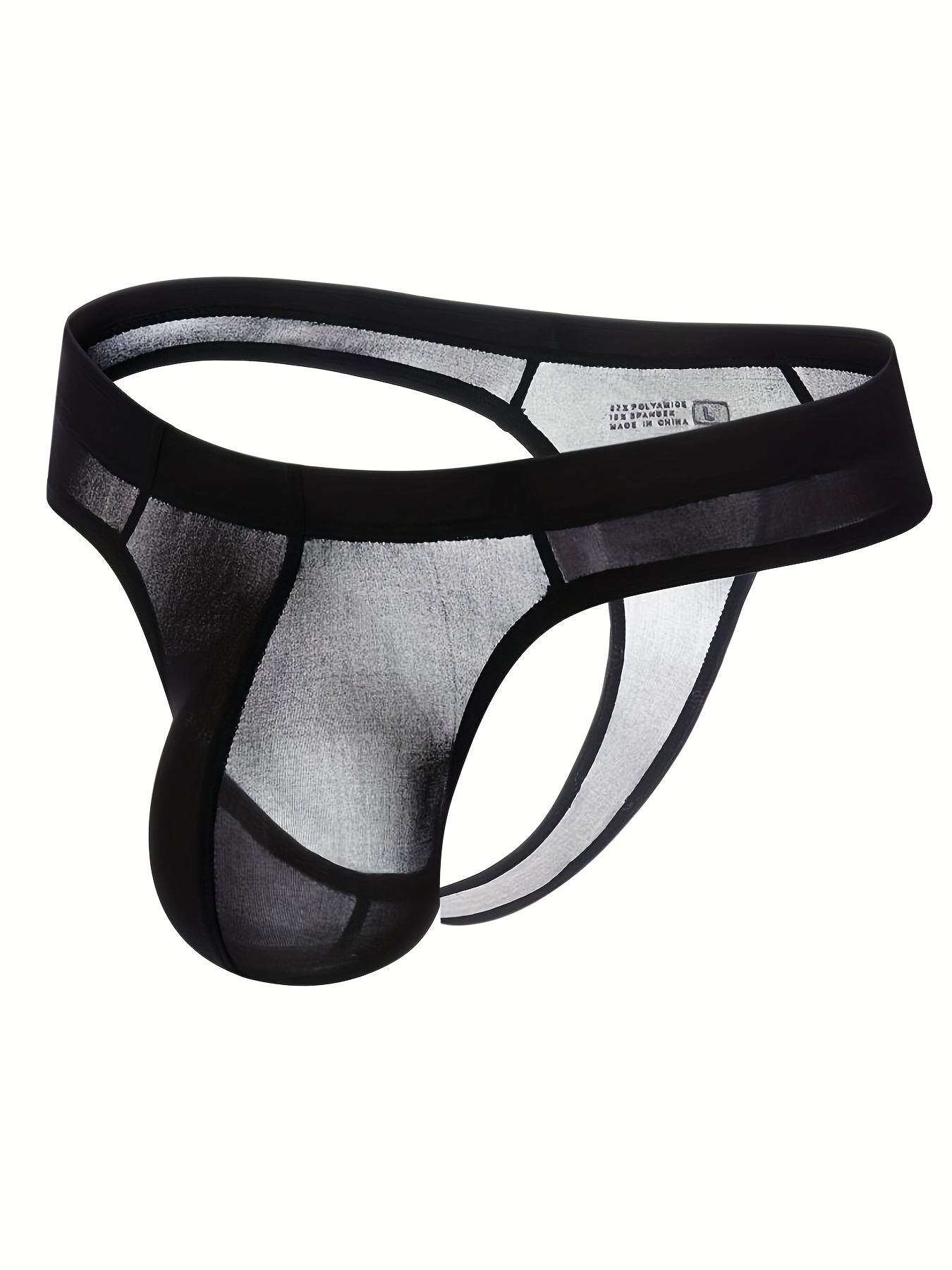 Men's Sexy Detachable Transparent Thong Underwear See Tulle - Temu