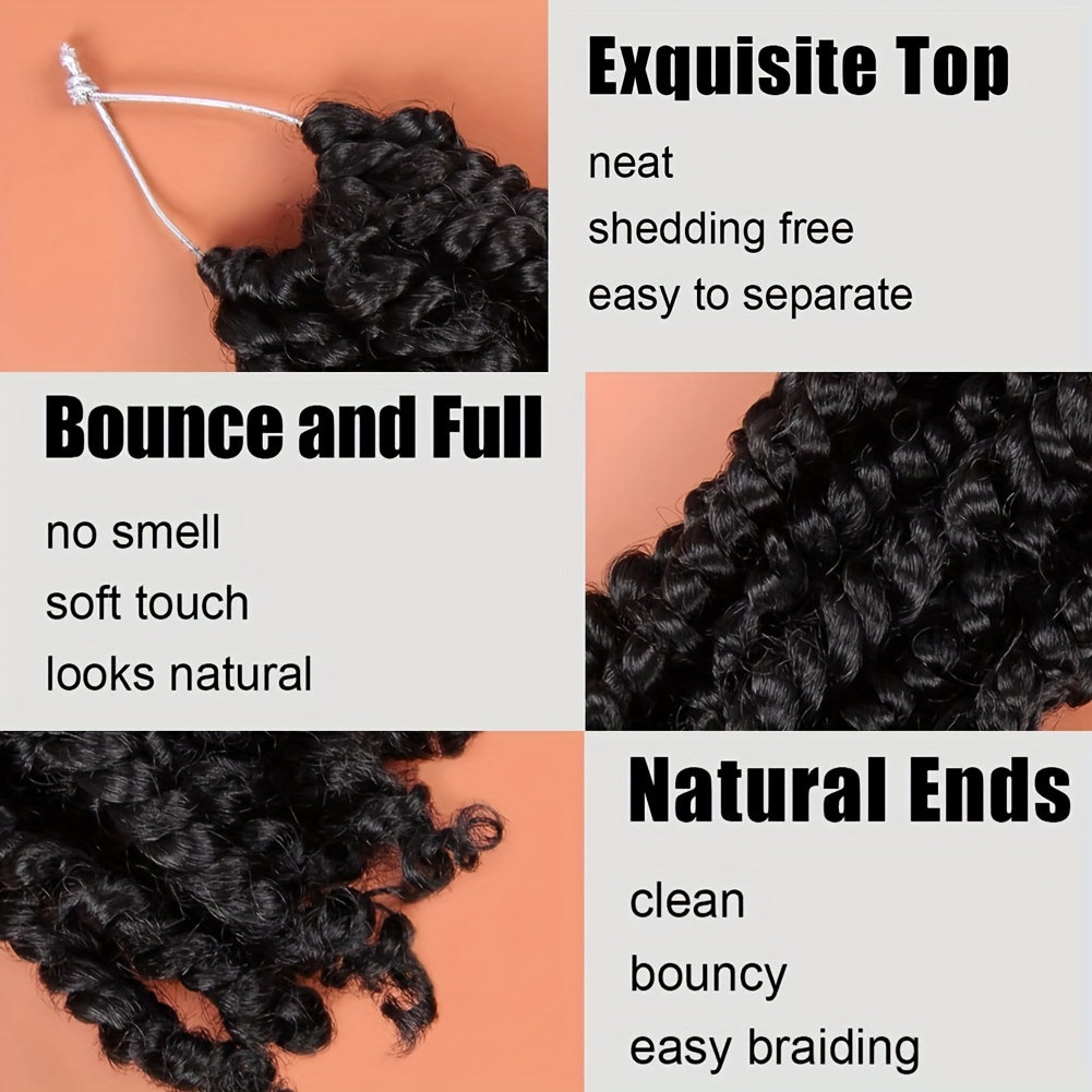 Passion Twist Hair Women Natural Black Bomb Pre Twisted - Temu