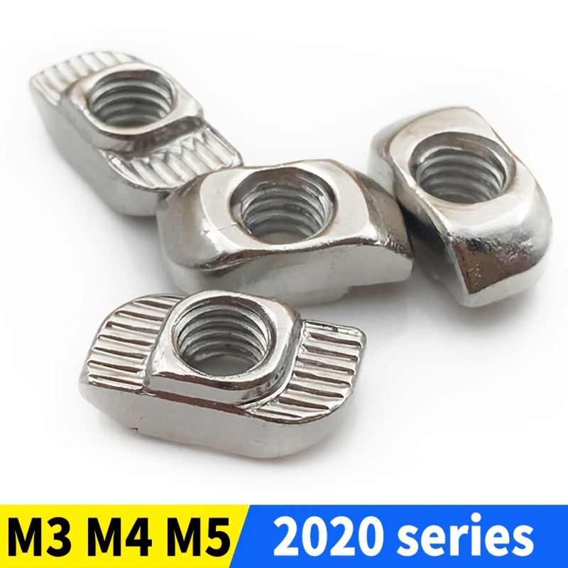  4 Prong Tee Nut MTQY 50PCS M4 x 10mm Zinc Plated